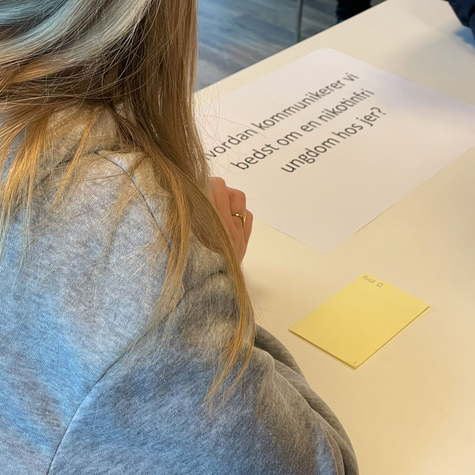 Workshop om Nikotinfri Ungdom