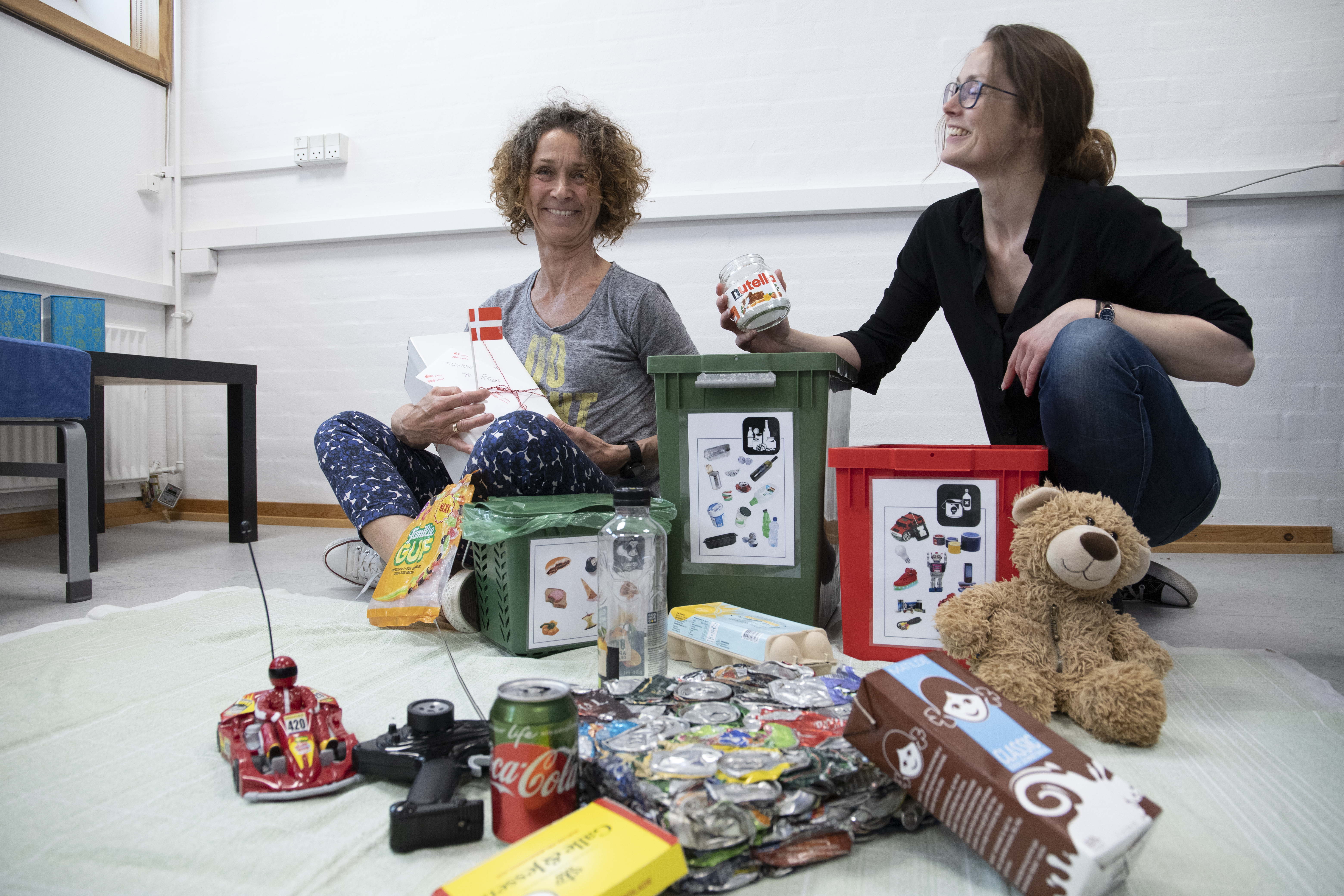 Sisse og Hanne til affaldsarrangement
