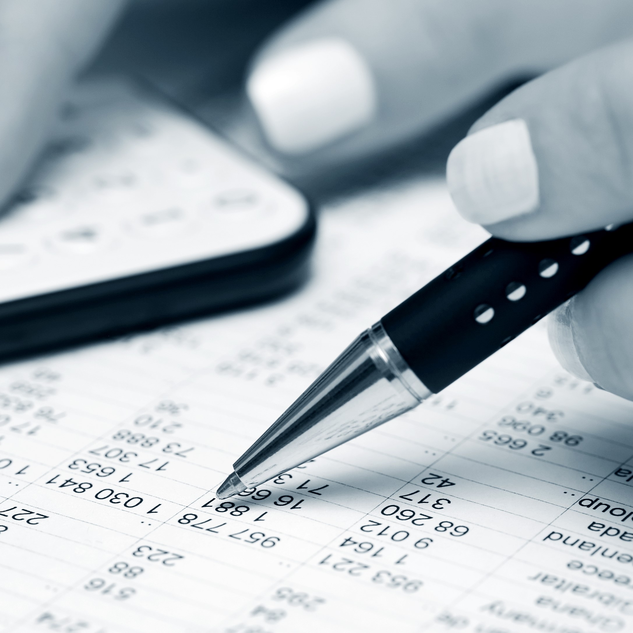 Kuglepen på talrække