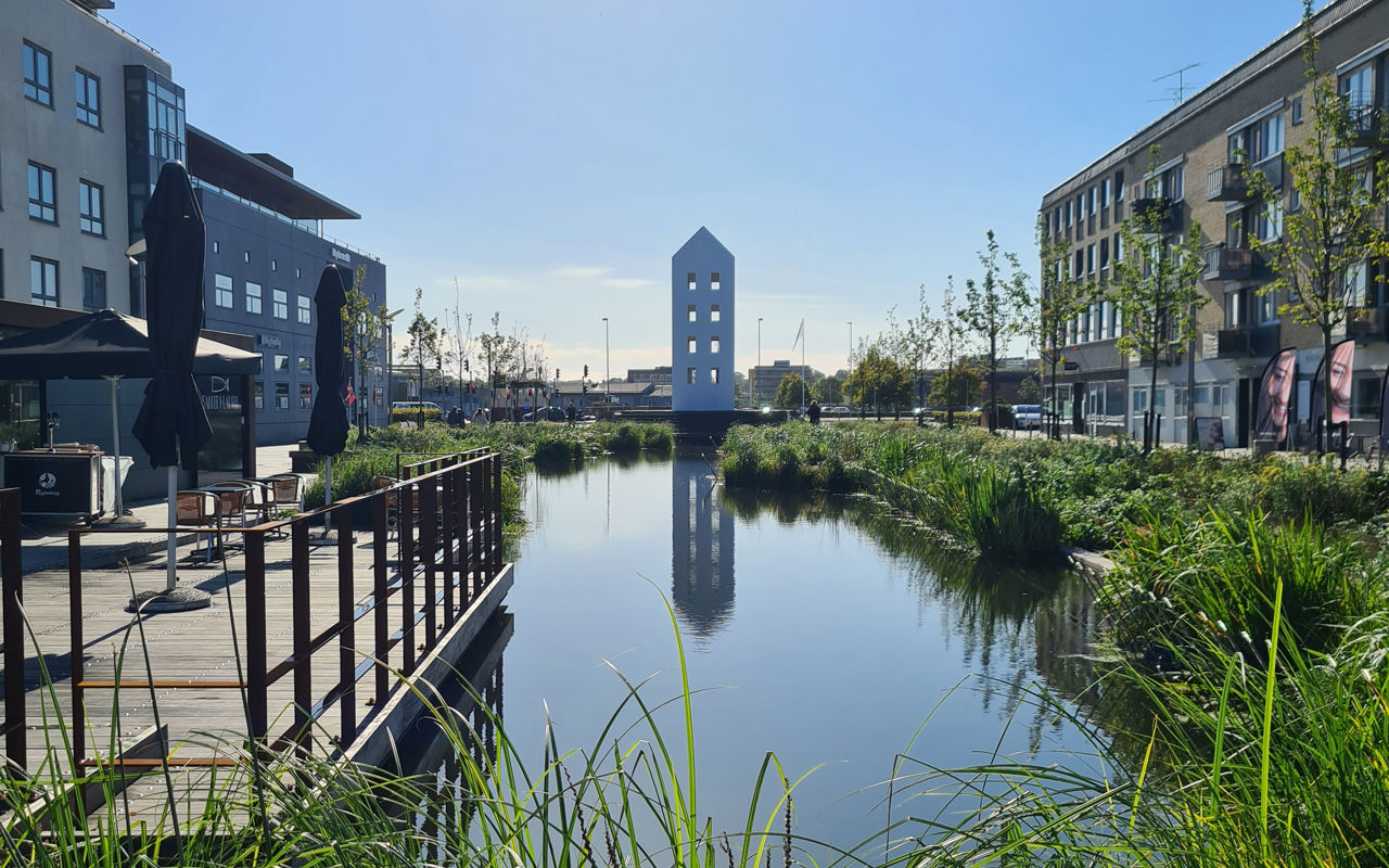 Regnvandsbassinet på Østervold