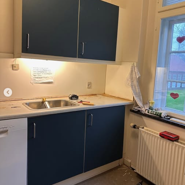 Køkkenet efter Møbelcirklens renovering af det