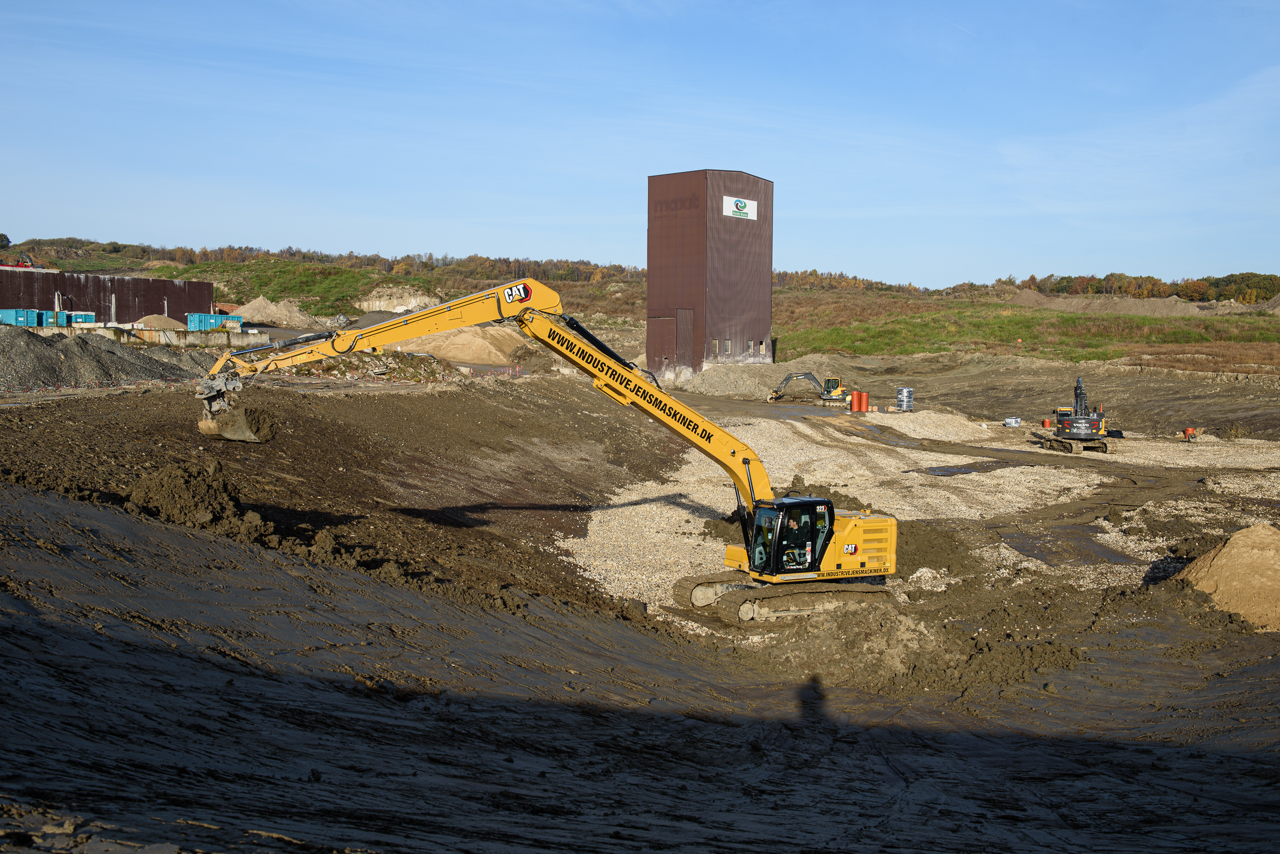 Nyt, stort bassin til overfladevand er under opbygning