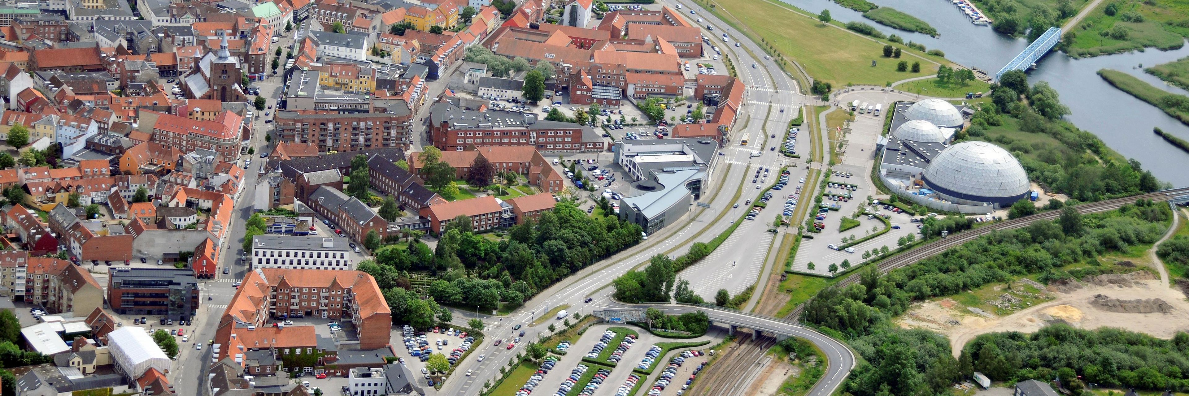 Luftfoto af Randers