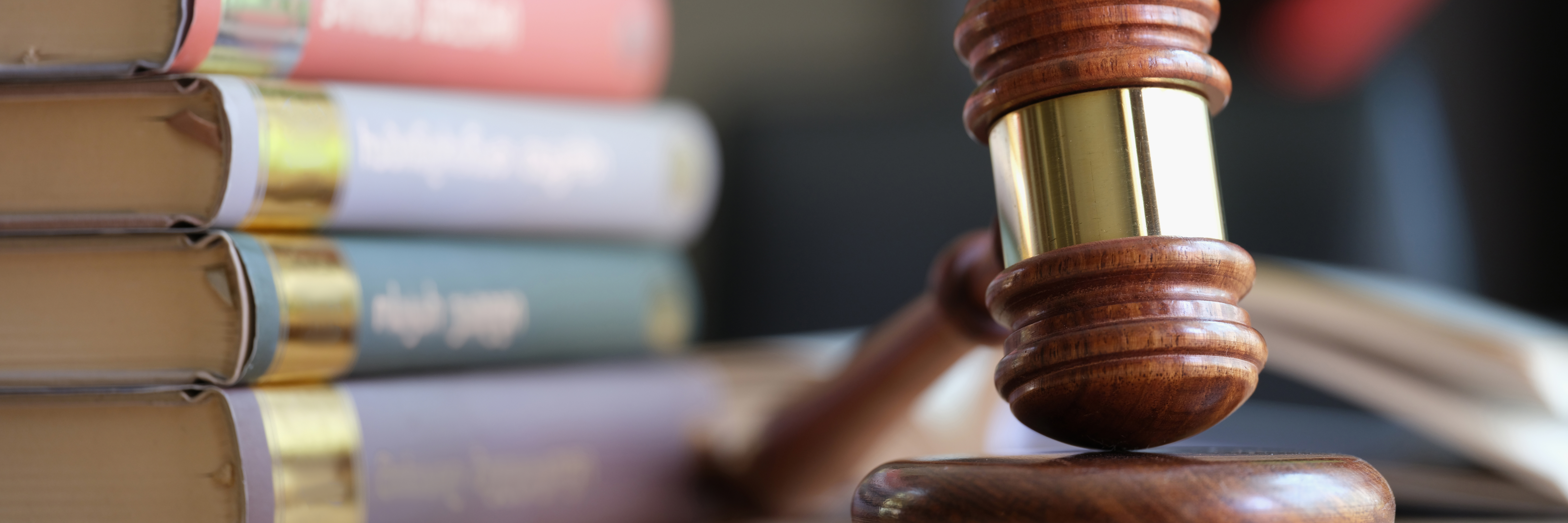 Dommerhammer og lovbøger